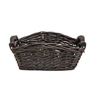 Rectangular Dark Willow Basket